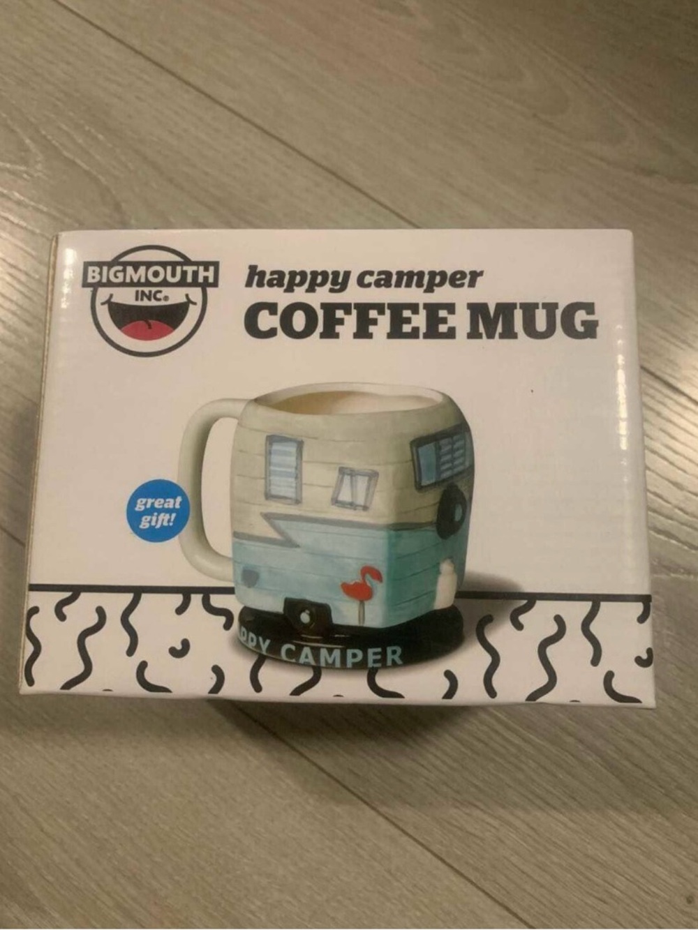 Brand New BigMouth Inc. Happy Camper Coffee Mug Cup